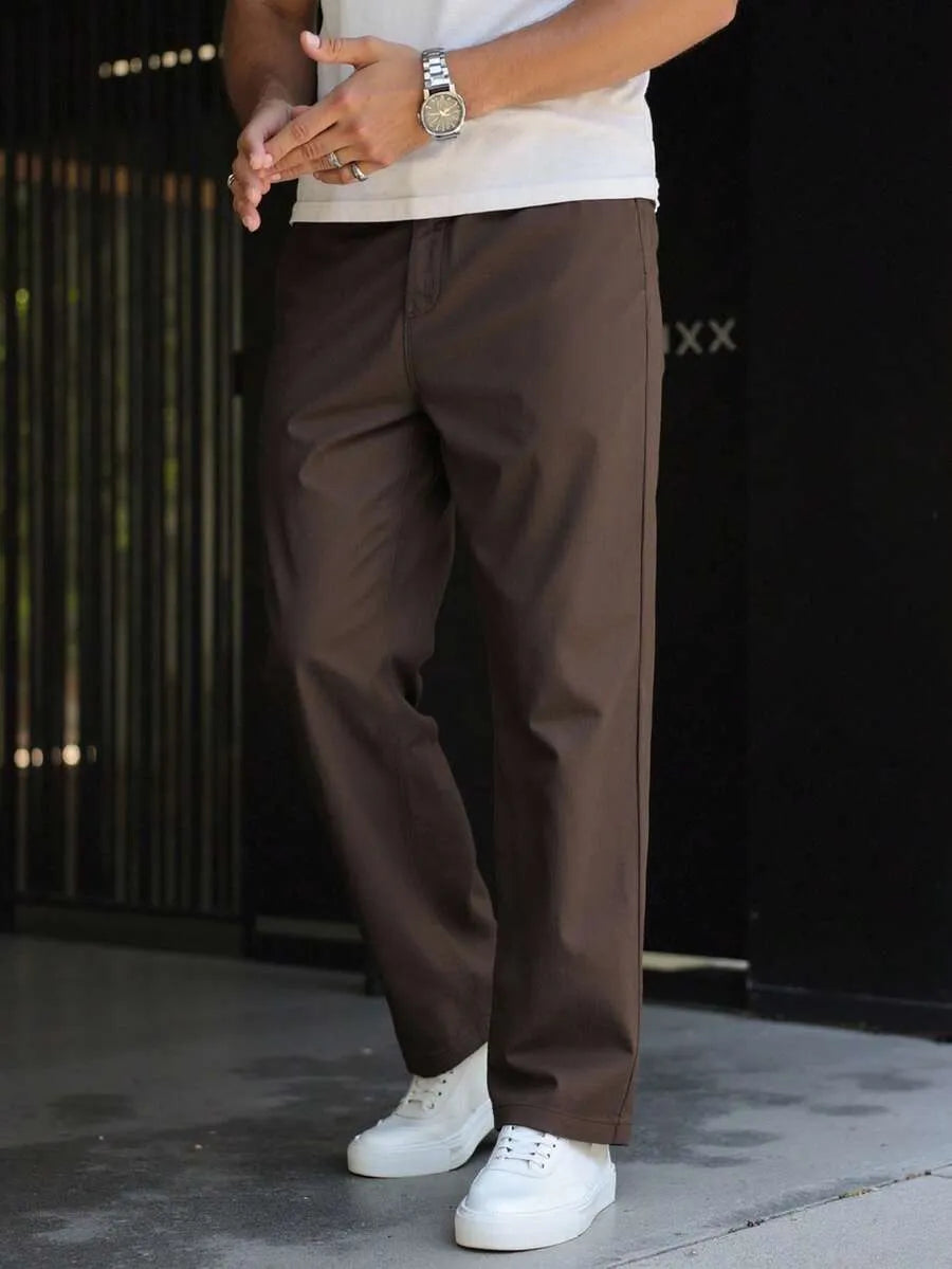 Men's Brown Long Pants
